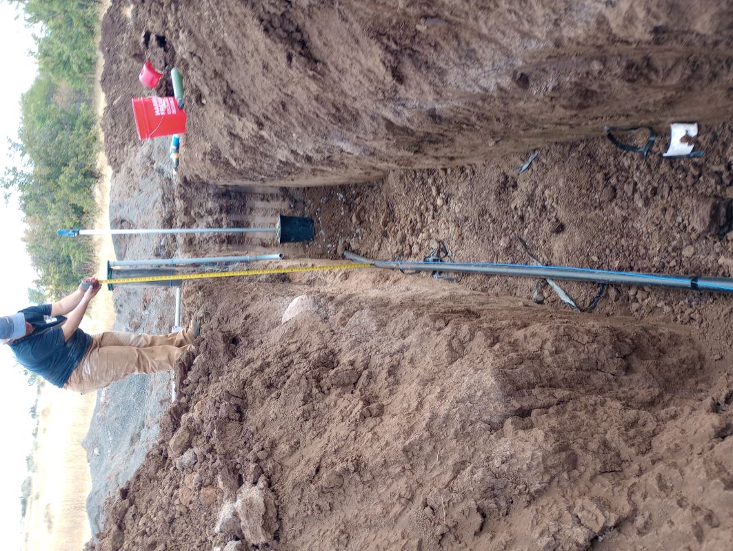 Excavation equipment in action